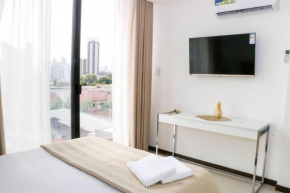 Acogedor apartamento en Equipetrol con piscina, wifi, balcon